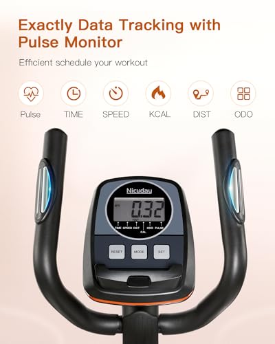 Niceday Elliptical Machine for Home, Magnetic Trainer with 16 Resistance Levels Q78334