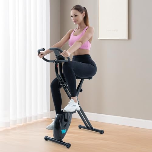 BARWING Foldable Exercise Bike for Home Workout, 350LB Capacity Z9564