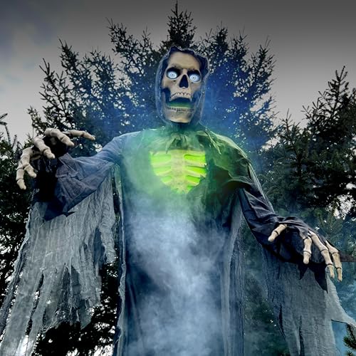 Haunted Hill Farm Motion-Activated 7.5-Ft. Smoldering Ghoul Animatronic Halloween Decoration N1475