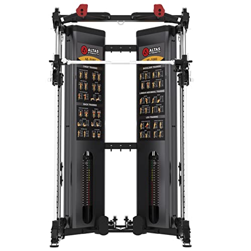 Altas Strength Folding Home Gym Smith Machine with Pulley System Z59689