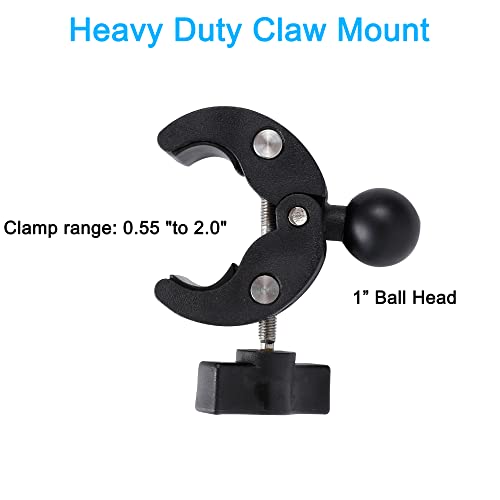 PellKing Motorcycle Handlebar Clamp Mount & 61" Invisible Selfie Stick for Insta360 Cameras U854