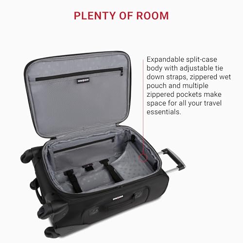 SwissGear Sion Softside Expandable Luggage, Black, 29-Inch C81483