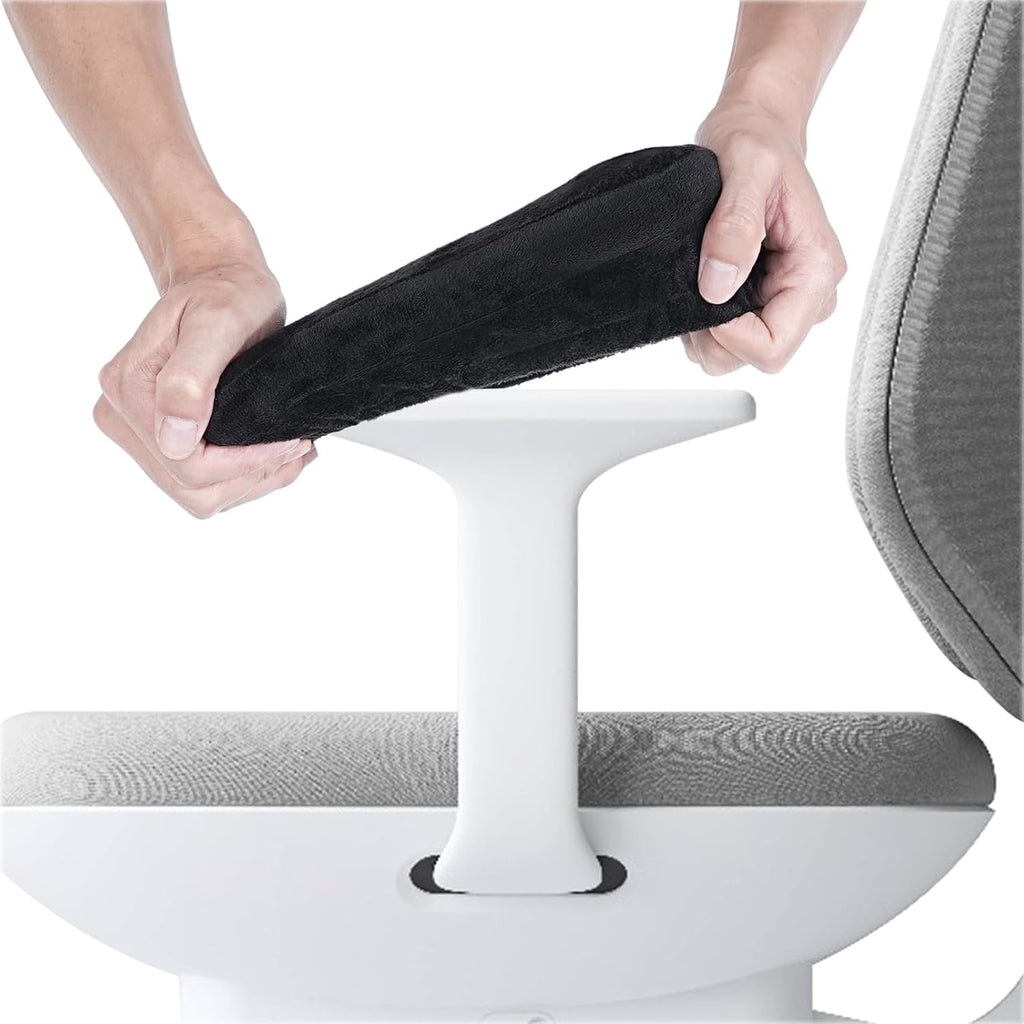 Armrest Elbow Pads for Chair, Ergonomic Memory Foam Cushion (2-PK-Black) W9817