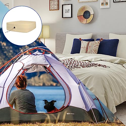Bedecor Air Bed Sheets for Mattress Cover Removable Elastic Band Soft Breathable Twin XL Light Gray U508