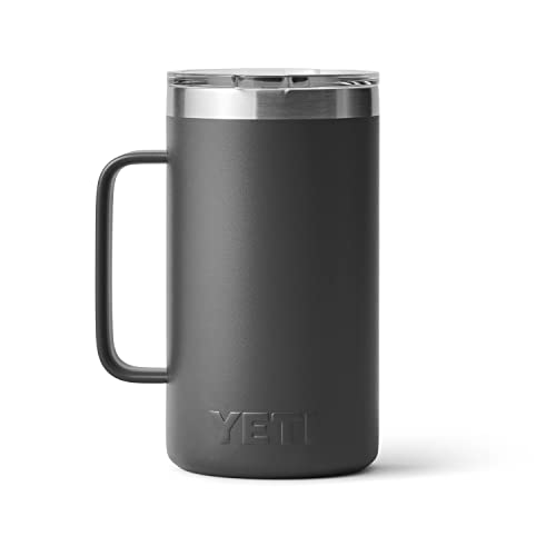 YETI Rambler 24 oz Mug, Stainless Steel, Vacuum Insulated N160