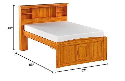 Discovery World Furniture White Full Bookcase Bed with 6 Drawers Z895159