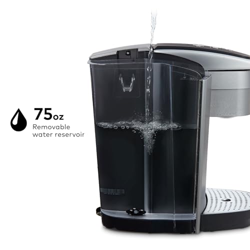 Keurig K-Elite Single Serve K-Cup Pod Coffee Maker, Brushed Silver P23556