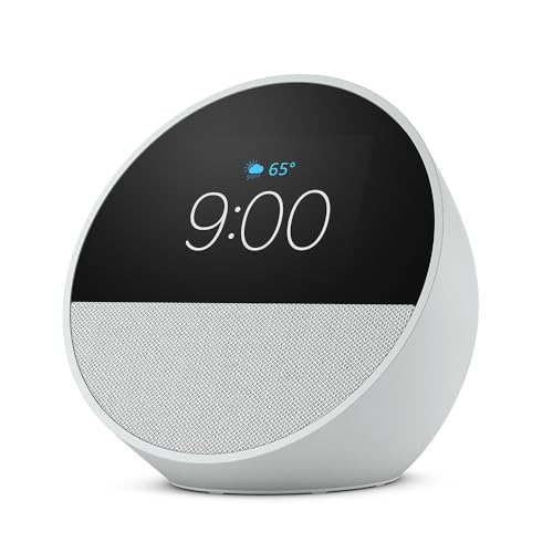 Amazon Echo Spot Smart Alarm Clock with Alexa, Black J64550