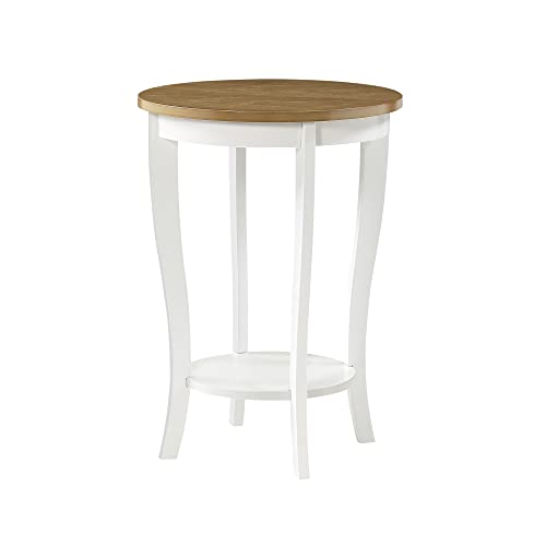 American Heritage Round End Table, Black U219