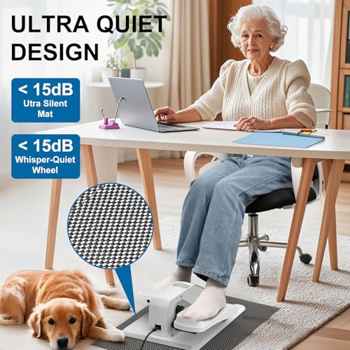VIVURN® 018 Under Desk Elliptical Machine for Seniors, Quiet & Portable G789550