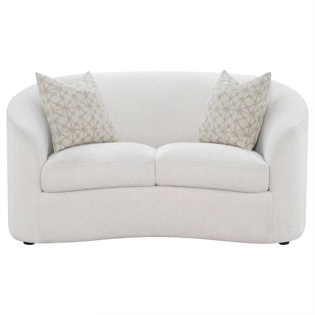 Coaster Rainn 2-Piece Fabric Upholstered Living Room Set, Latte L592