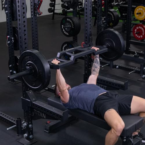 Titan Fitness Rackable Multi-Grip Camber Olympic Barbell, 1000 LB O354