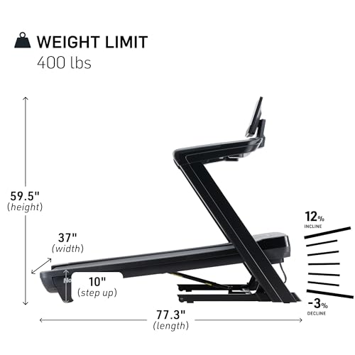 NordicTrack Commercial Series Foldable Treadmill with Incline and Decline O97490