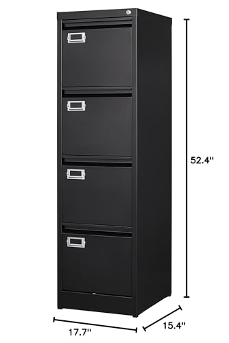2 Drawer Vertical File Cabinet with Lock for Letter Size, Steel Office Storage Y50014