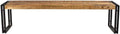 Timbergirl Hand-Crafted Reclaimed Wood and Metal Bench, 50-Inch