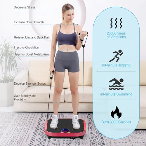 AXV Vibration Plate Exercise Machine Whole Body Workout Fitness Platform K84986