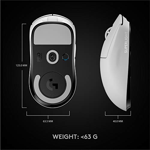 Logitech G PRO X SUPERLIGHT Wireless Gaming Mouse, White X683894