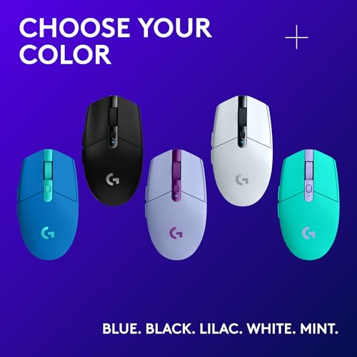 Logitech G305 LIGHTSPEED Wireless Gaming Mouse, Hero 12K Sensor, Black O4133