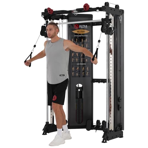 Altas Strength Folding Home Gym Smith Machine with Pulley System Z59689