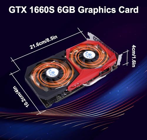 GeForce GTX 1660 Super 6GB Graphics Card, Dual Fans, HDMI/DP/DVI, 4K HD M581931
