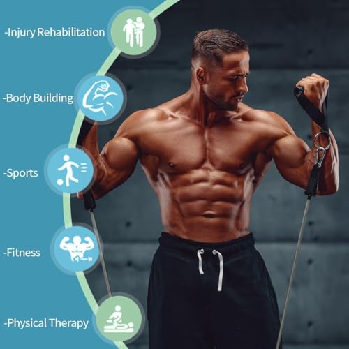 VEICK Resistance Bands with Handles for Home Workout O75059