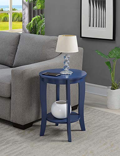American Heritage Round End Table, Black U219