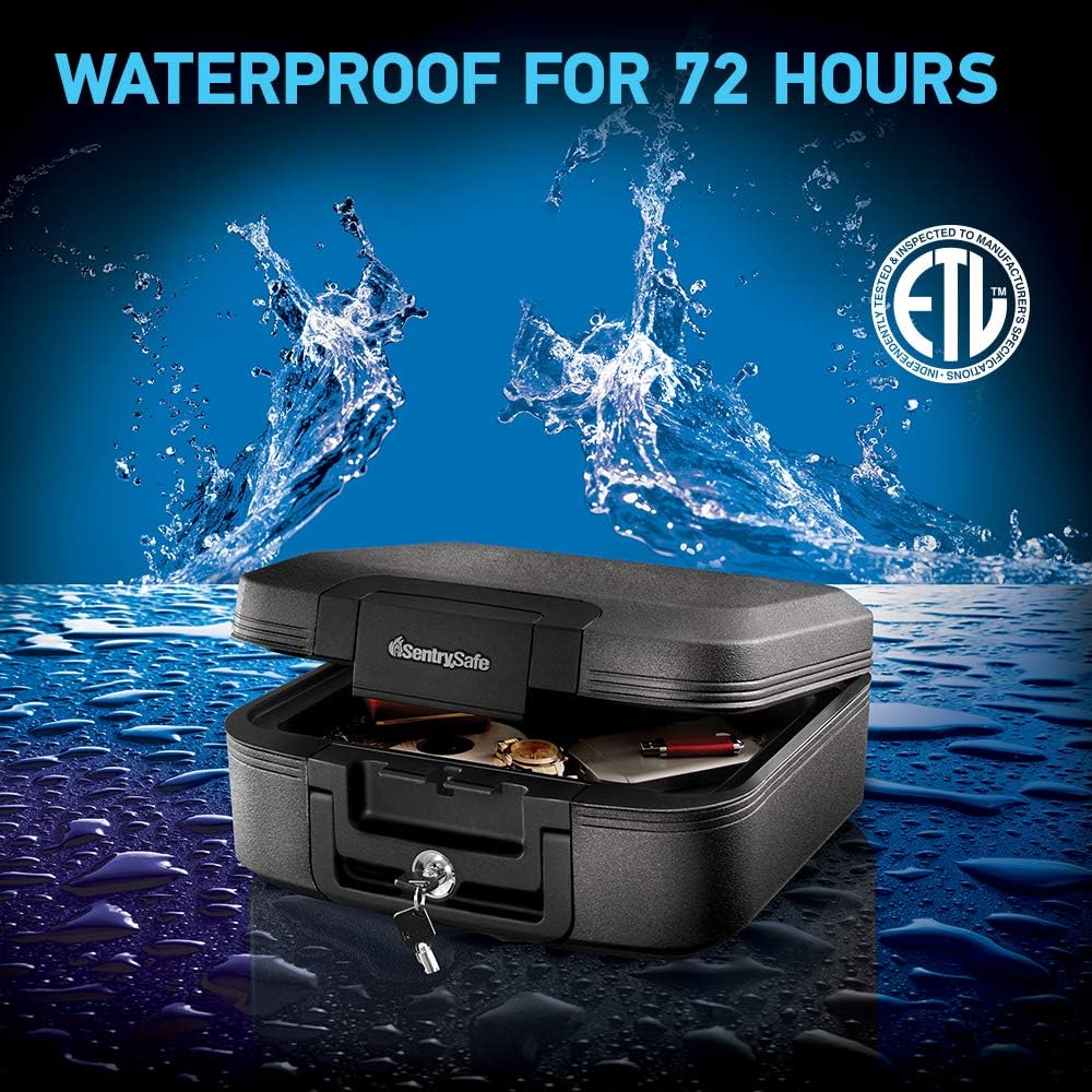 SentrySafe Fireproof Waterproof Document Safe with Key Lock K52619