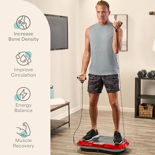 Lifepro Waver Vibration Plate Exercise Machine with Loop Bands V797593