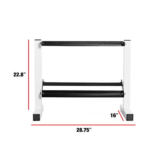 CAP Barbell 150 lb Dumbbell Set with 2-Tier Rack M513373