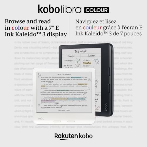 Kobo Libra Colour eReader 7" Glare-Free Colour E Ink Display, Black R62833