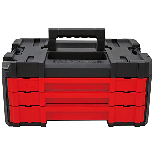 Craftsman 262-Piece Mechanic Tool Set with 3-Drawer VERSASTACK Tool Box, SAE/Metric W740