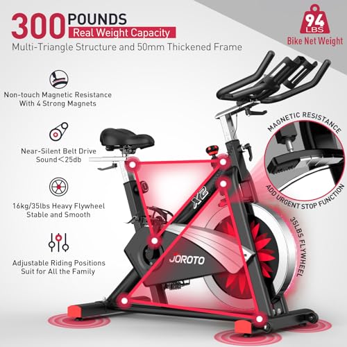 JOROTO X2 X2PRO Exercise Bike with Bluetooth Magnetic Resistance N204120