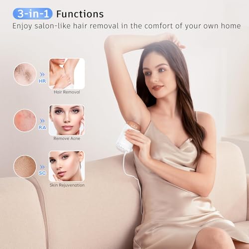 Ubroo IPL Laser Hair Removal Device with 5℃ Ice Cooling for Women Men C227628