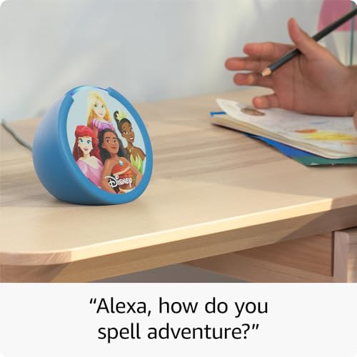 Amazon Echo Pop Kids with parental controls, includes 6 months of Amazon Kids+ F734