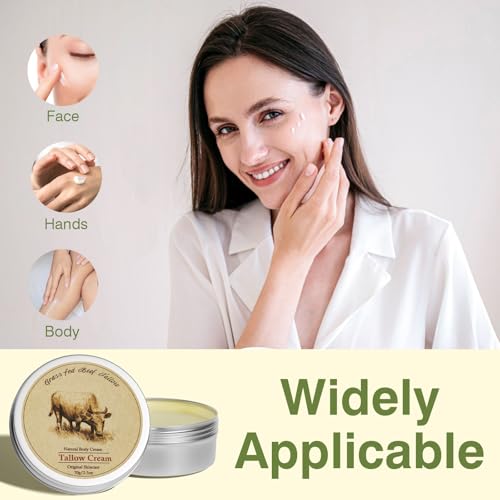 Beef Tallow Balm for Face and Skin Moisturizer, Grass Fed, 2.5oz K54249
