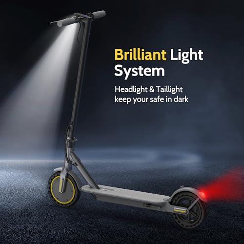NAVIC Electric Scooter for Adults, Folding E-Scooter with Dual Braking and Dual Suspension B3040
