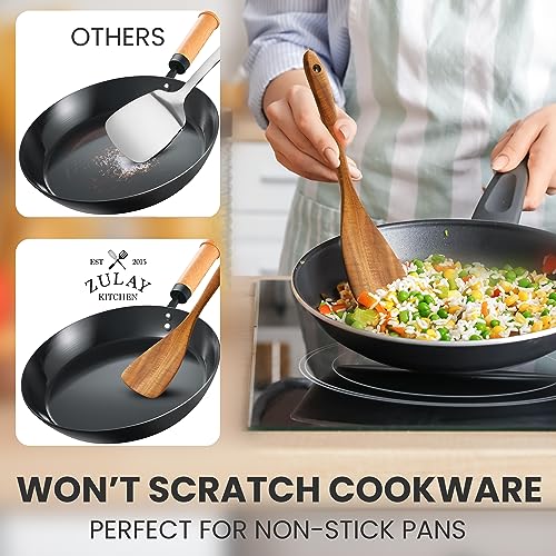 Zulay Kitchen 6-Piece Wooden Spoon Set for Cooking N5148