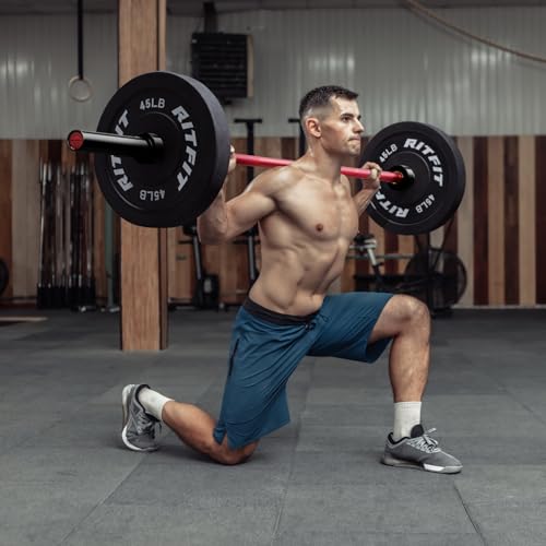 RITFIT Olympic Barbell 4ft/6ft 2 Inch Weight Bar for Strength Training, 500lbs Capacity F369