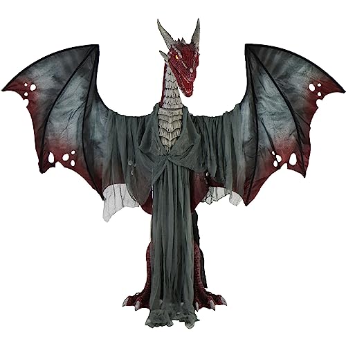Haunted Hill Farm Motion-Activated 7.5-Ft. Smoldering Ghoul Animatronic Halloween Decoration N1475