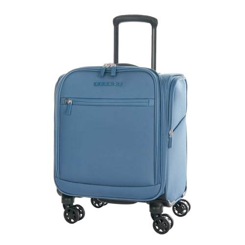 Verage Under Seat Luggage with Wheels, Softside Spinner Carry On, Navy 14-Inch A51804