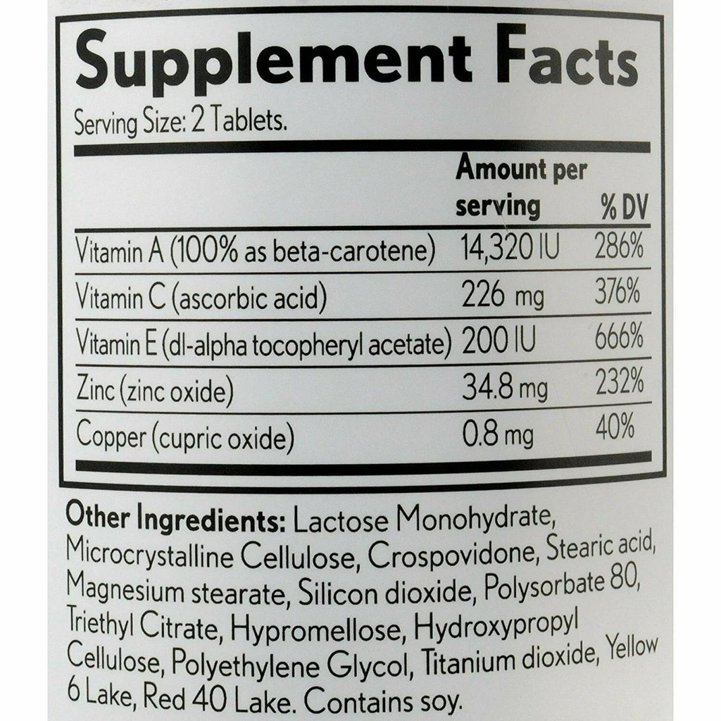 Bausch+Lomb PreserVision AREDS Eye Vitamin & Mineral Supplement 240ct, 5 Pack M19815