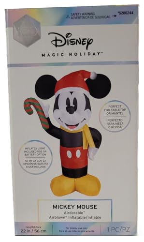 Disney Magic Holiday Mickey Mouse 22-inch Tabletop Inflatable E338