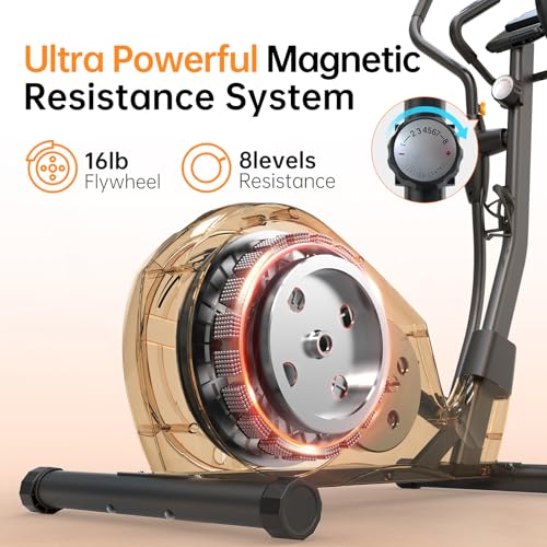 Elliptical Machine with Hyper-Quiet Magnetic Driving System for Home T541