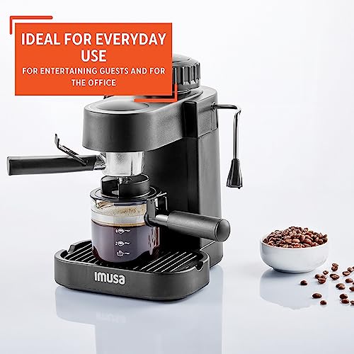 IMUSA GAU-18202 4 Cup Espresso/Cappuccino Maker, Black V2290