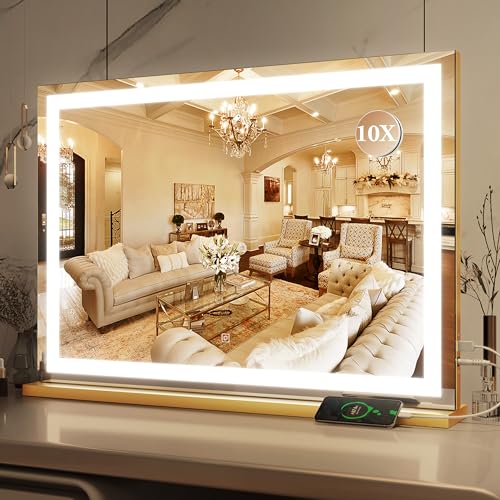 Vanity Mirror with Lights, 12.6"×15" LED Makeup Mirror, Touch Control Dimmable D52089