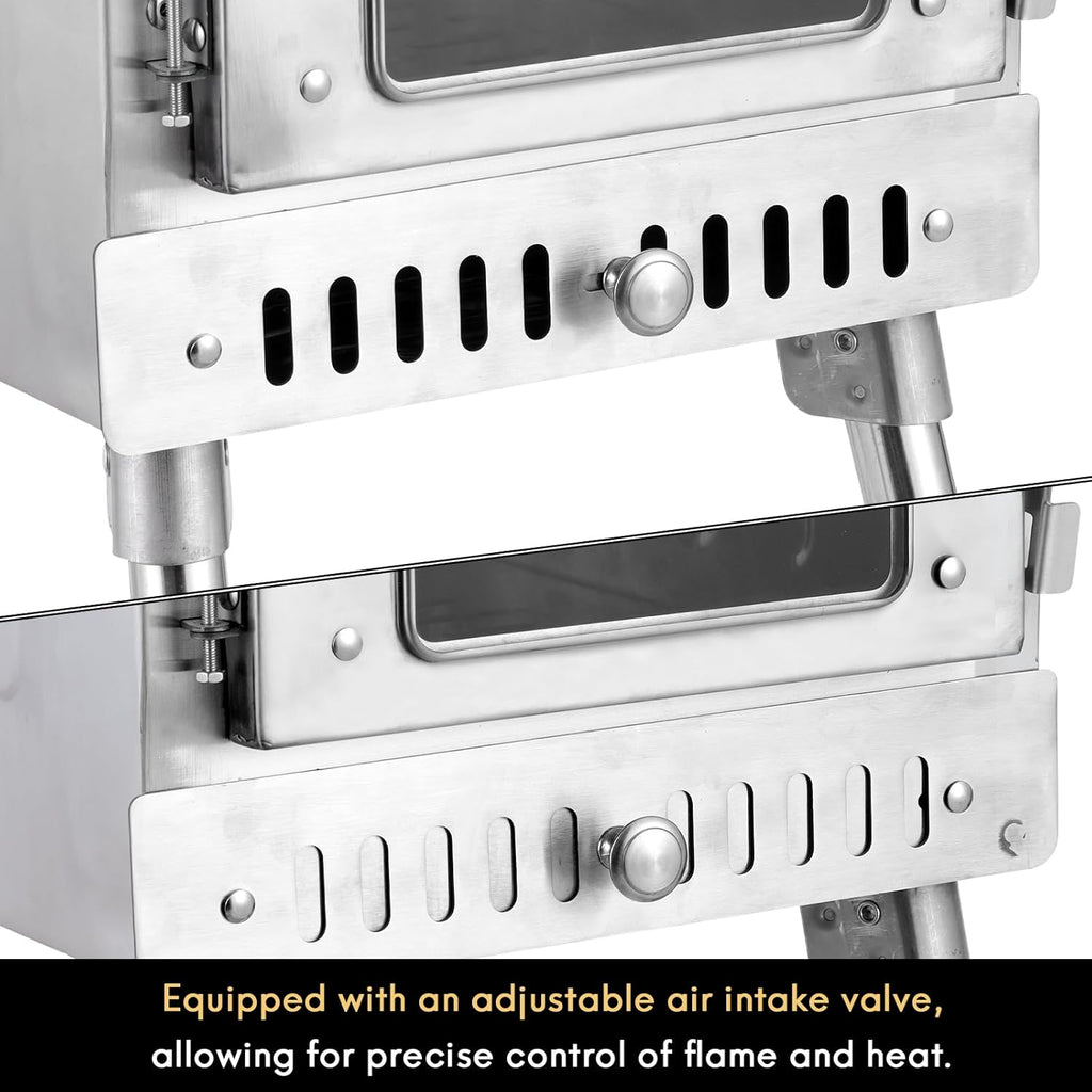WillowyBe Outdoor Sauna Tent Stove, Portable Camping Wood Stove K833
