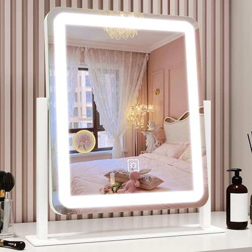 Vanity Mirror with Lights, 12.6"×15" LED Makeup Mirror, Touch Control Dimmable D52089