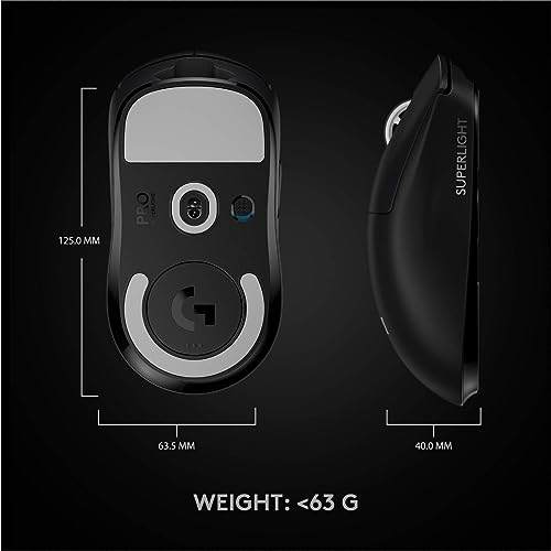 Logitech G PRO X SUPERLIGHT Wireless Gaming Mouse, White X683894