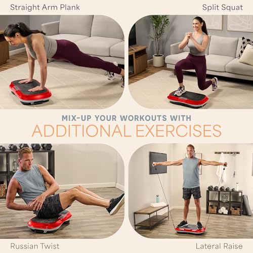 Lifepro Waver Vibration Plate Exercise Machine with Loop Bands V797593