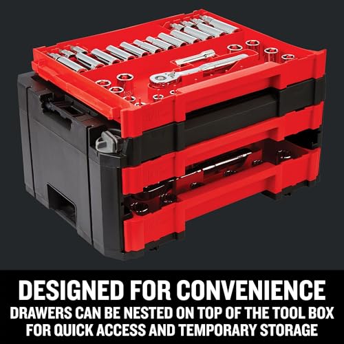 Craftsman 262-Piece Mechanic Tool Set with 3-Drawer VERSASTACK Tool Box, SAE/Metric W740